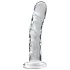 Icicles No. 62 - dildo din sticlă cu penis - transparent