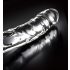 Icicles Nr. 62 - dildo din sticlă cu formă de penis (transparent)