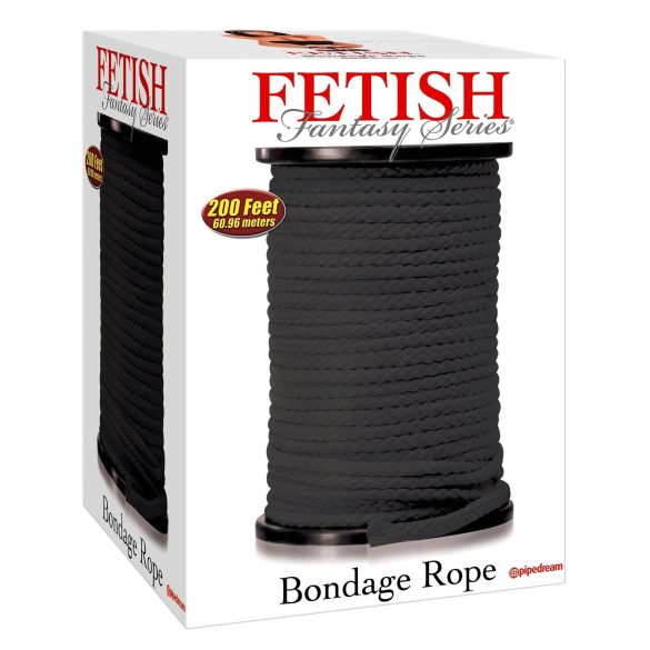 Frânghie Bondage Shibari Fetish - 60m (negru)