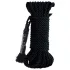 Fetish Silky Rope - funie de bondage shibari (10 m, negru)
