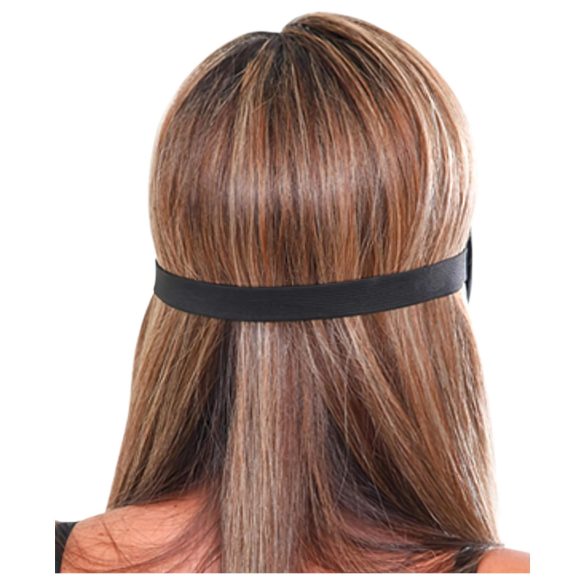 Fetish Deluxe Fantasy - mască pentru ochi lată, moale - negru