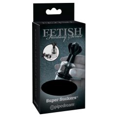   Fetish Super Suckers - pompa pentru supt sfarcuri (negru-transparent)