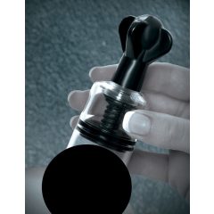   Fetish Super Suckers - pompa pentru supt sfarcuri (negru-transparent)