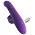 Fantasy For Her - vibrator împingător 3 în 1 cu funcție de încălzire (mov)