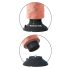 King Cock 9 - vibrator flexibil cu ventuză (26cm) - natural