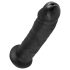 King Cock - dildo cu ventuză - negru - 23 cm