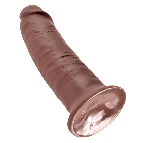 King Cock 10 - dildo cu ventuză mare - 25cm - maro