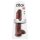 King Cock 11 - Dildo marron cu ventuză și testicule (28 cm)