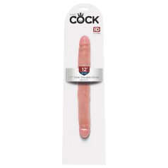 King Cock - dildo dublu realist - 31 cm - culoare naturală