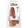 King Cock - dildo realist cu ventuză - 23cm - nuanță închisă natur