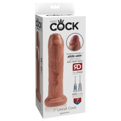 King Cock - dildo realist - 18 cm - culoare închisă