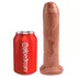 King Cock - dildo realist - 18 cm - culoare închisă