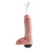King Cock 8 - dildo realist cu jet (20cm) - culoare naturală