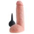 King Cock 8 - dildo realist cu jet (20cm) - culoare naturală