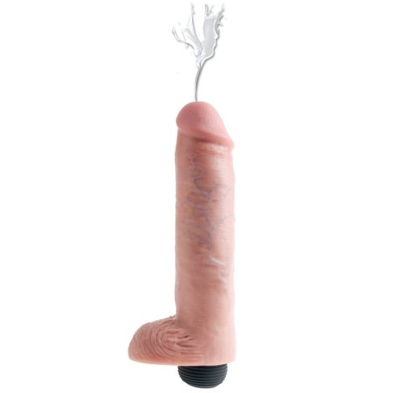 King Cock 10 - dildo realist cu ejaculari (25cm) - natural