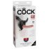 King Cock 7 - dildo cu ham negru pentru centura