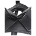 King Cock - dildo cu ham pentru strap-on - negru - 18 cm