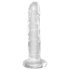 King Cock Clear - dildo cu ventuză - transparent - 15 cm