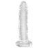 King Cock Clear - dildo cu ventuză - transparent - 15 cm
