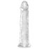 King Cock Clear 8 - dildo realist mare cu ventuză 20cm