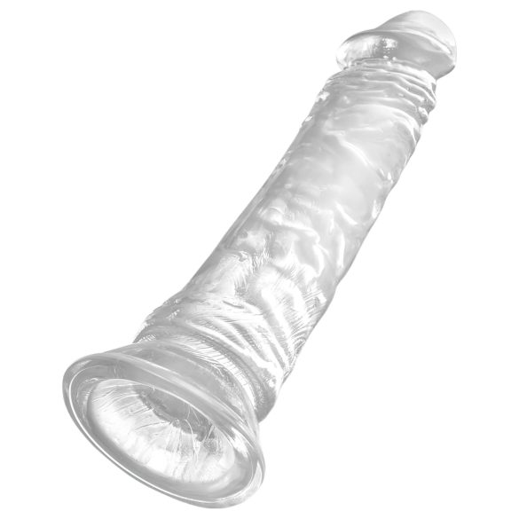 King Cock Clear 8 - dildo realist mare cu ventuză 20cm