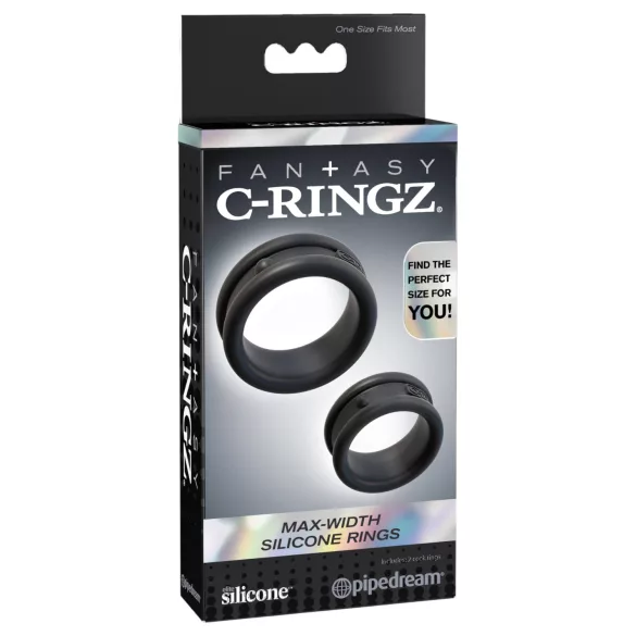 Pipedream - Fantasy C-Ringz - inel pentru penis și testicule (negru)
