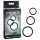 Pipedream - Fantasy C-Ringz - set triplu de inele pentru penis (negru)