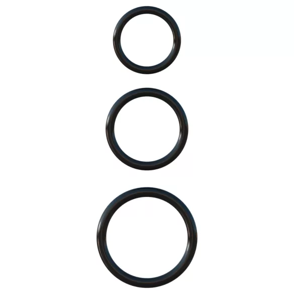 Pipedream - Fantasy C-Ringz - set triplu de inele pentru penis (negru)