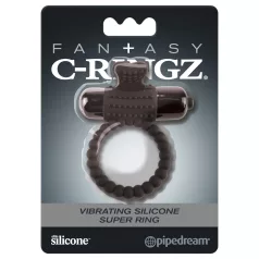   Pipedream Fantasy C-Ringz - inel pentru penis cu vibrații - silicon negru