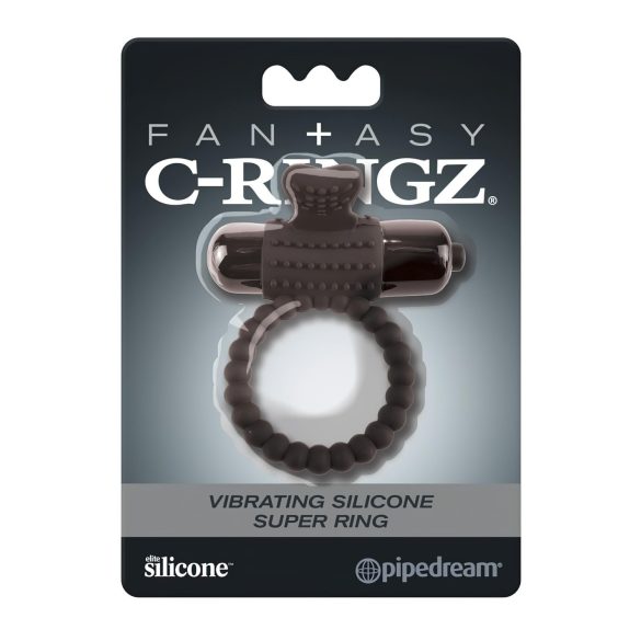 Pipedream Fantasy C-Ringz - inel vibrator pentru penis (negru)
