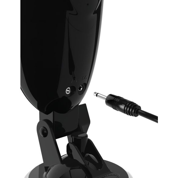 PDX Elite - masturbator tip vagin cu vibrații - silicon negru