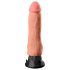 Real Feel Deluxe No.1 - vibrator realist cu testicule - silicon bej