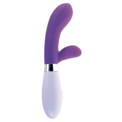   Classix - vibrator rezistent la apă, cu stimulator de clitoris și punctul G (mov)