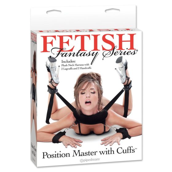 Set de legături Fetish Position Master (negru)