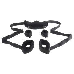 Fetish Position Master - set bondage cu cătușe (negru)