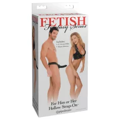 Fetish Fantasy - dildo cu curea gol pe interior - negru
