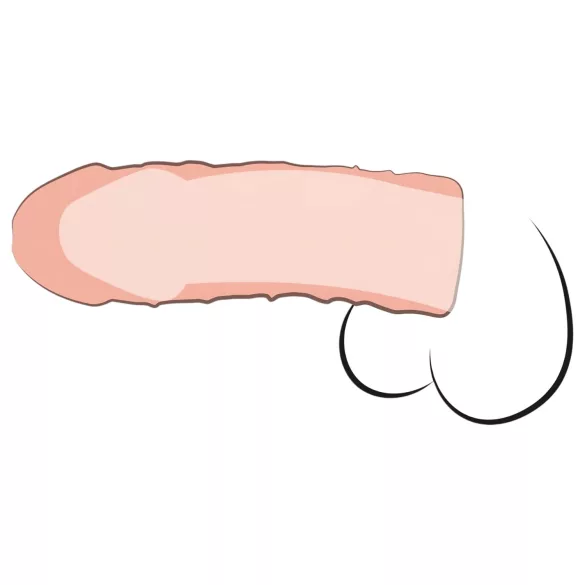 Pipedream - X-TENSION Perfect 1 - manșon penian realist (17,7 cm, culoare naturală)