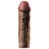 X-TENSION Mega 2 - prelungitor penis realist - 20,3 cm - culoare închisă