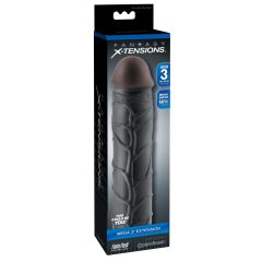 X-TENSION Mega 3 - manson penis realistic (22,8cm) - negru