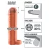 Pipedream X-TENSION Perfect 1 - manșon penian cu un inel pentru testicule (17,7 cm, culoare naturală)