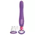Pipedream - Fantasy - vibrator cu acumulator, dispozitiv de lins 3 în 1 (mov)
