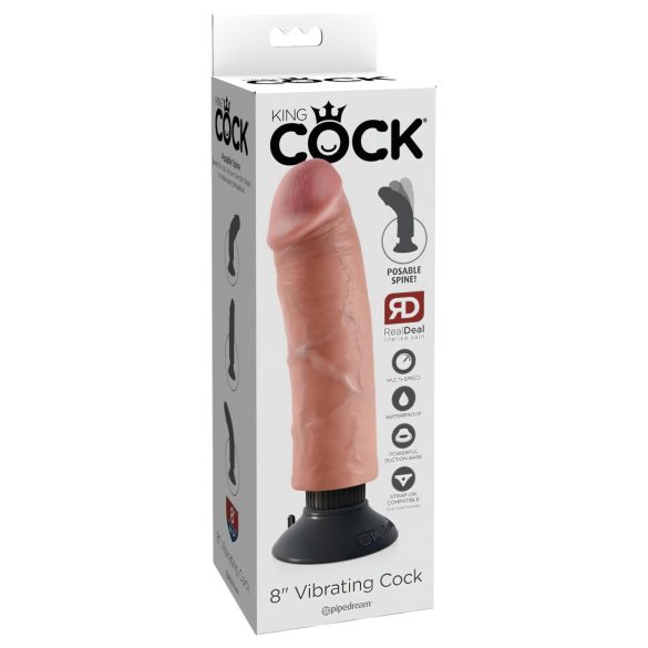 King Cock 8 - vibratoare realist flexibil - 25cm