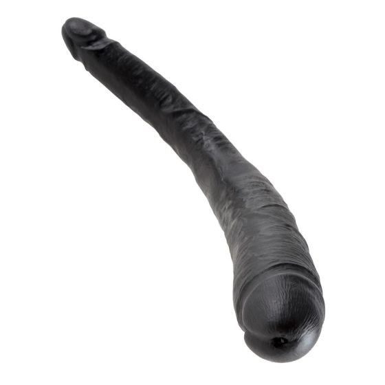 King Cock 16 Conic - dildo dublu realist (41cm) - negru