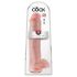 King Cock 15 - Dildo cu ventuză și testicule (38 cm) - culoare naturală