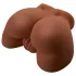 Pipedream Junk in Tha Trunk - torso masturbator vibrator pentru femei (nuanță naturală închisă)