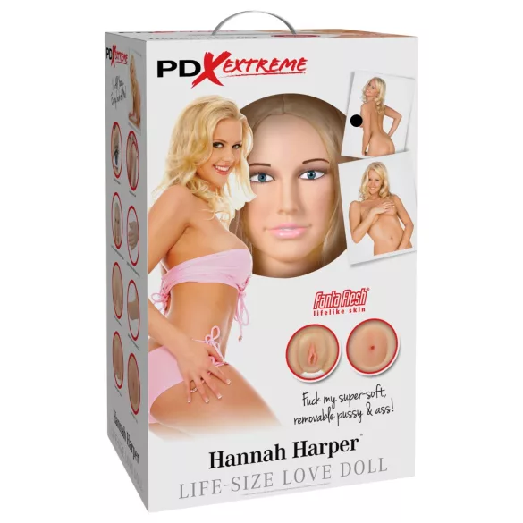 Pipedream Hannah Harper - păpușă erotică reală cu față 3D