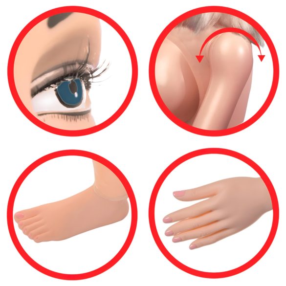 Pipedream Hannah Harper - păpușă erotică reală cu față 3D