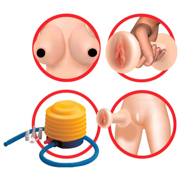 Pipedream Hannah Harper - păpușă erotică reală cu față 3D