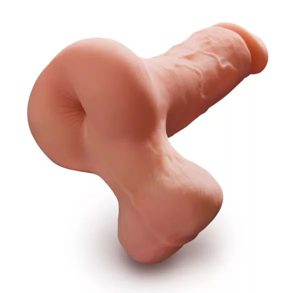 PDX Reach Around - vaginoplastie 2 în 1 și înveliș pentru penis (culoarea pielii)