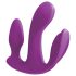 Extaz total 3Some - vibrator triplă reîncărcabil, control radio (mov)